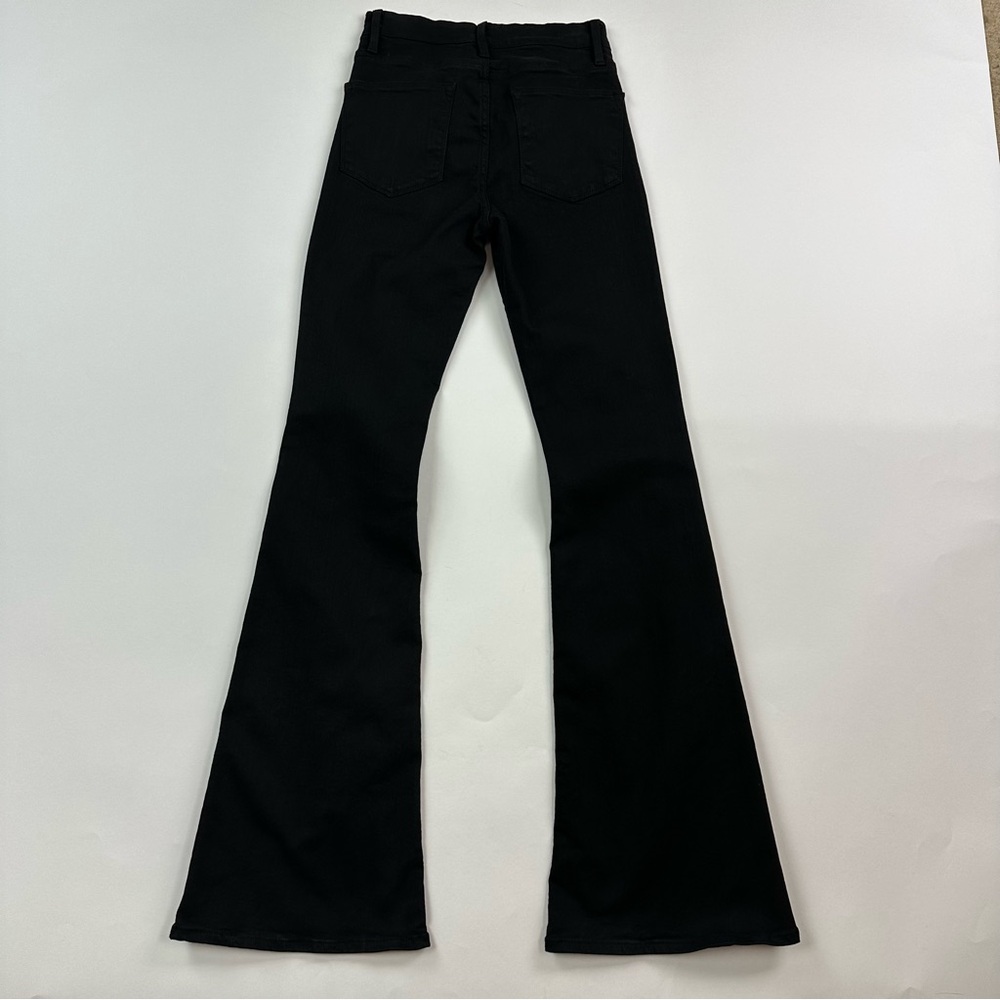 Frame Denim Le High Flare in Film Noir Jeans Size 26 - Picture 6 of 11
